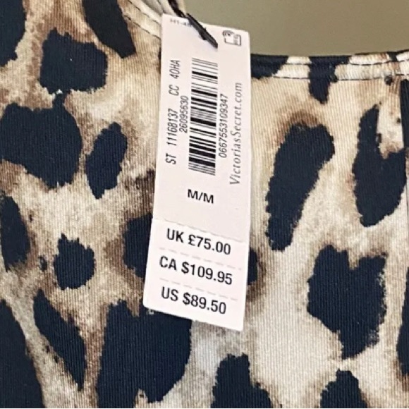 NWT Victoria’s secrets leopard print jumpsuit, size medium - Picture 9 of 9